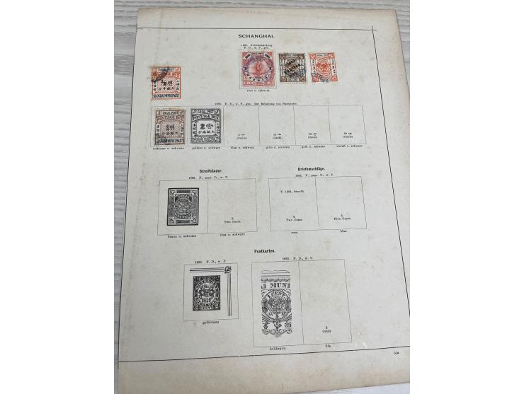 including Shanghai, Chefoo, Chungking, Chinkiang, Kewkiang. Mostly Shanghai LPO stamps. Large quantity. Please view.